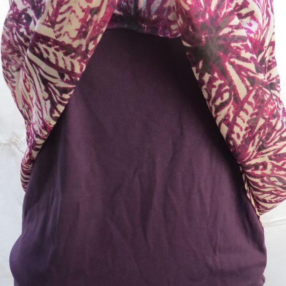 Mudd Mauve Layer Hi-Low Chiffon Cami Size L NWT - Picture 4 of 7